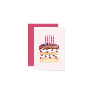 happy birthday cake card