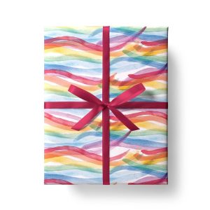 rainbow gift wrap