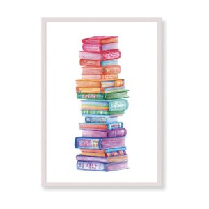 Art Print - Rainbow Books