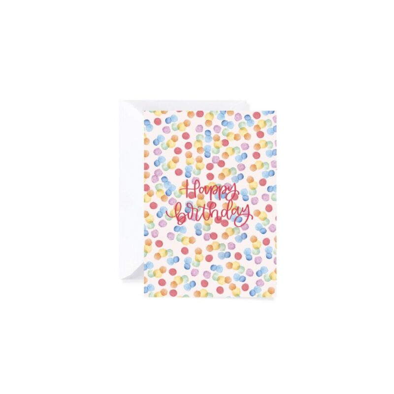 Greeting Card - Rainbow Dots