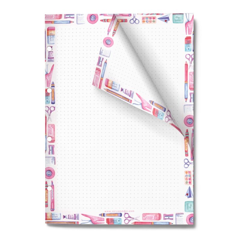 Dotted pages notepad