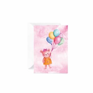 Greeting card for a baby girl