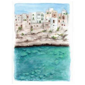 Original Watercolor Polignano