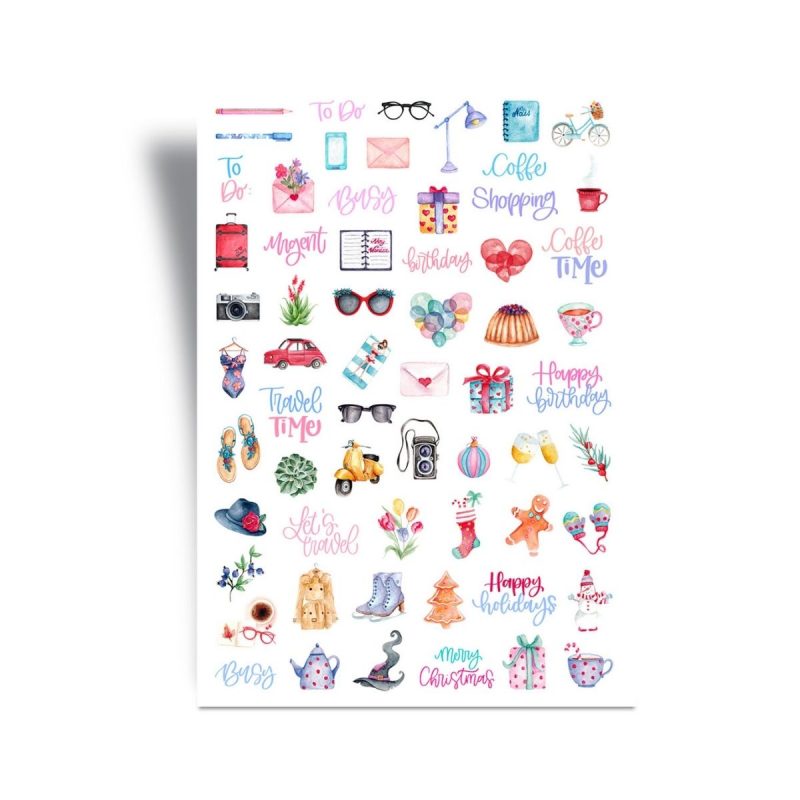 Yearly Planner Stickers - A Year of Wonder
