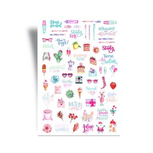 Day Planner Stickers - Pencils and Colours