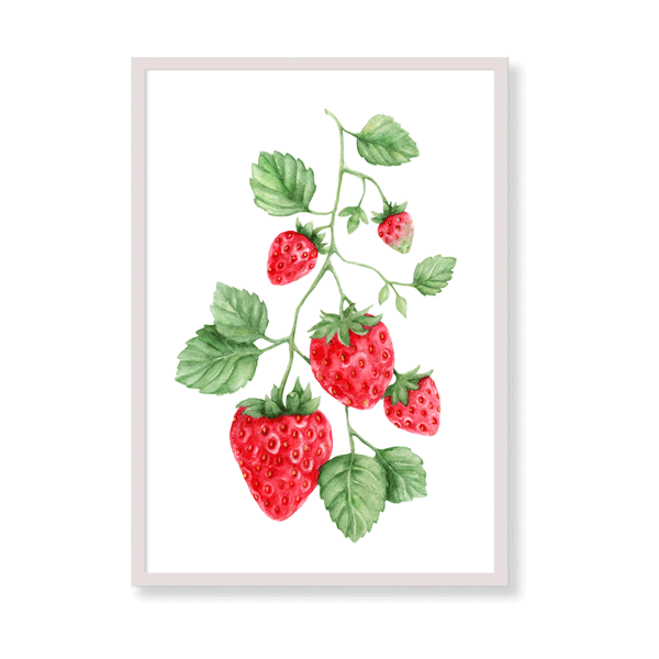 Ideas for kitchen wall decor - Strawberries