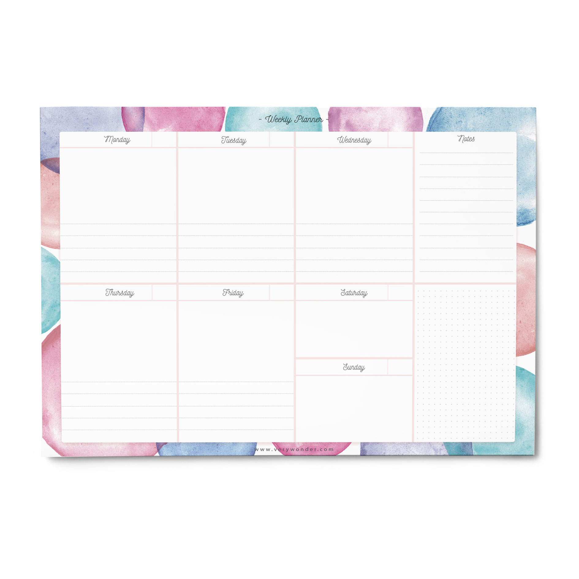 PLANNER SETTIMANALE - WonderColours