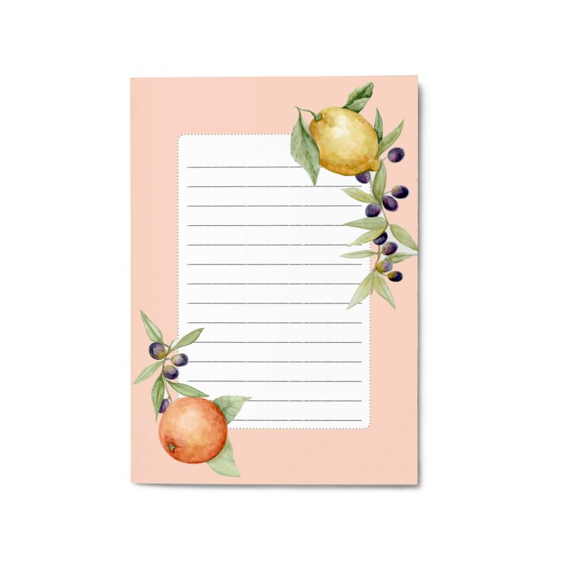 Blocco per appunti elegante - Citrus and Olives