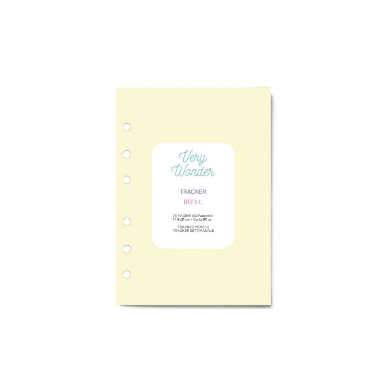 Refill Agenda A5 - Refill per Agenda A5 Tracker