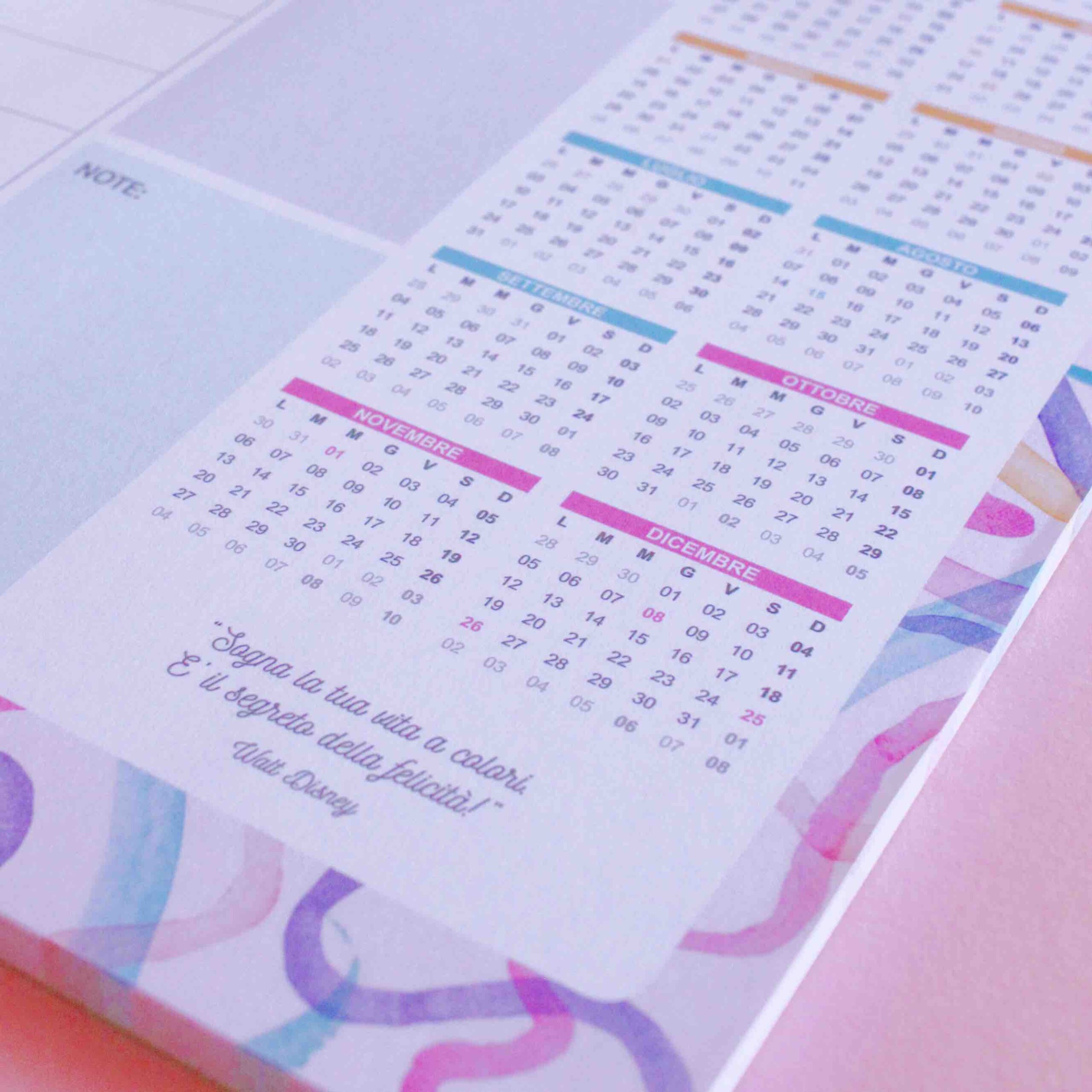 BLU Intempo Blu Planning Agenda Settimanale Verticale da Tavolo 2023-30x10cm 