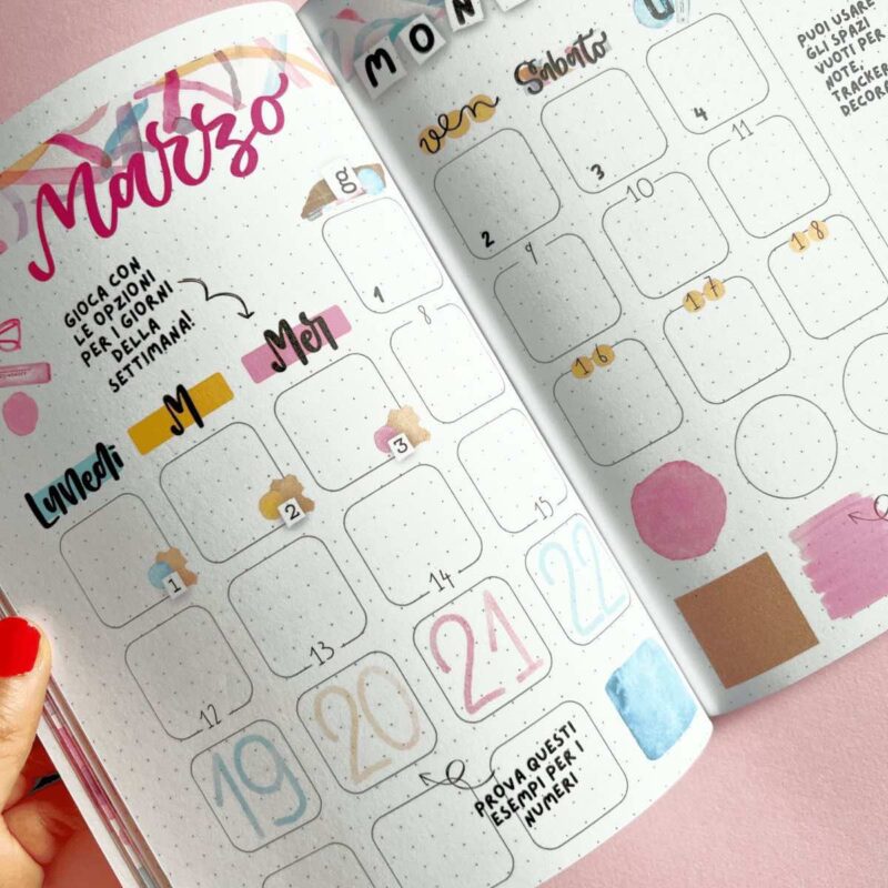 Guida all Bullet Journal - Mensile