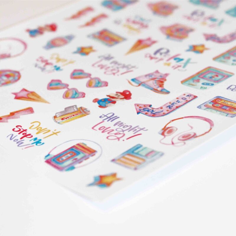 Stickers a tema anni 80