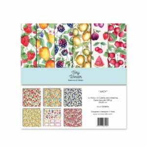 carta scrap a tema frutta estiva