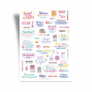 stickers scuola divertenti
