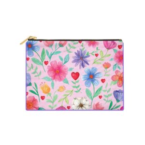 Pochette elegante con decorazioni floreali