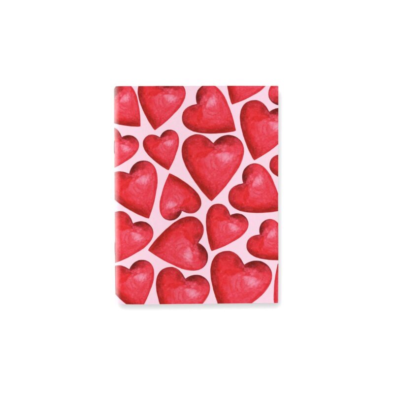 quaderno a pagine bianche cuori