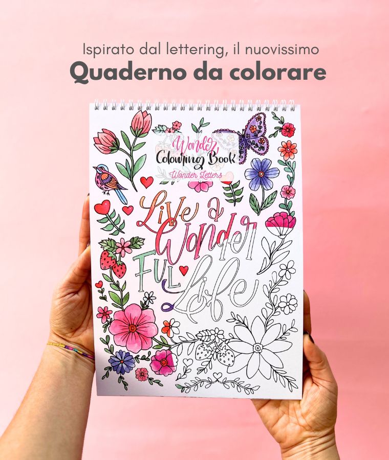 Colouring book con frasi e disegni originali
