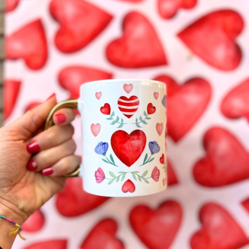 tazza con i cuori