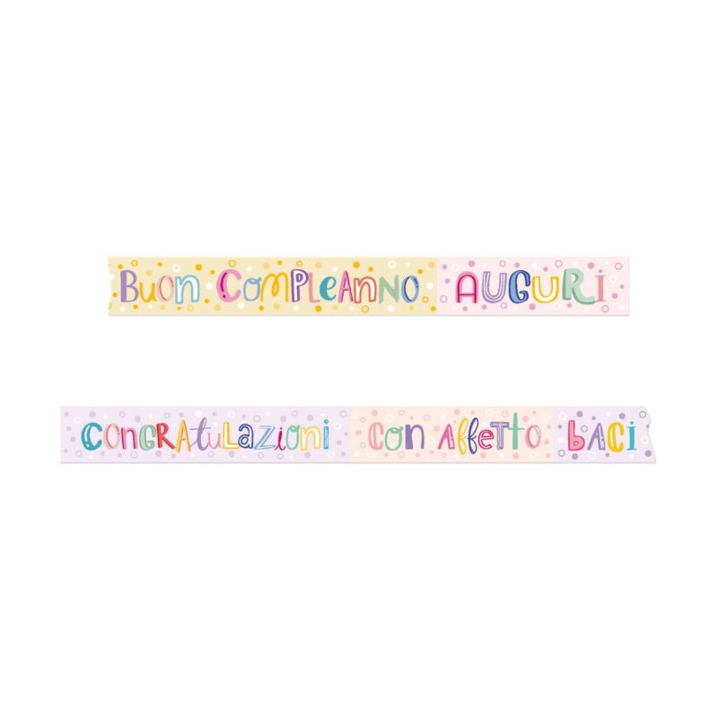 Washi tapes per auguri