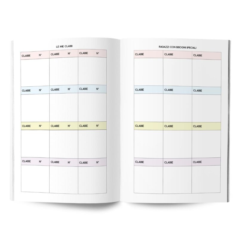 Agenda per Insegnanti Colorata 2025-2026