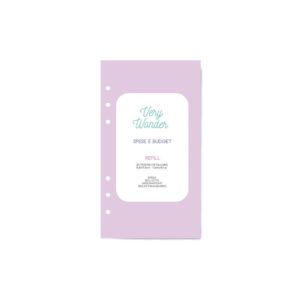 refill agenda pocket spese e pianificazione finanziaria