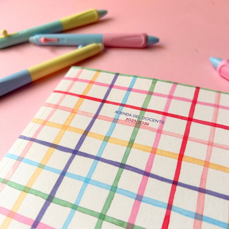 Agenda per Insegnanti Colorata 2025-2026