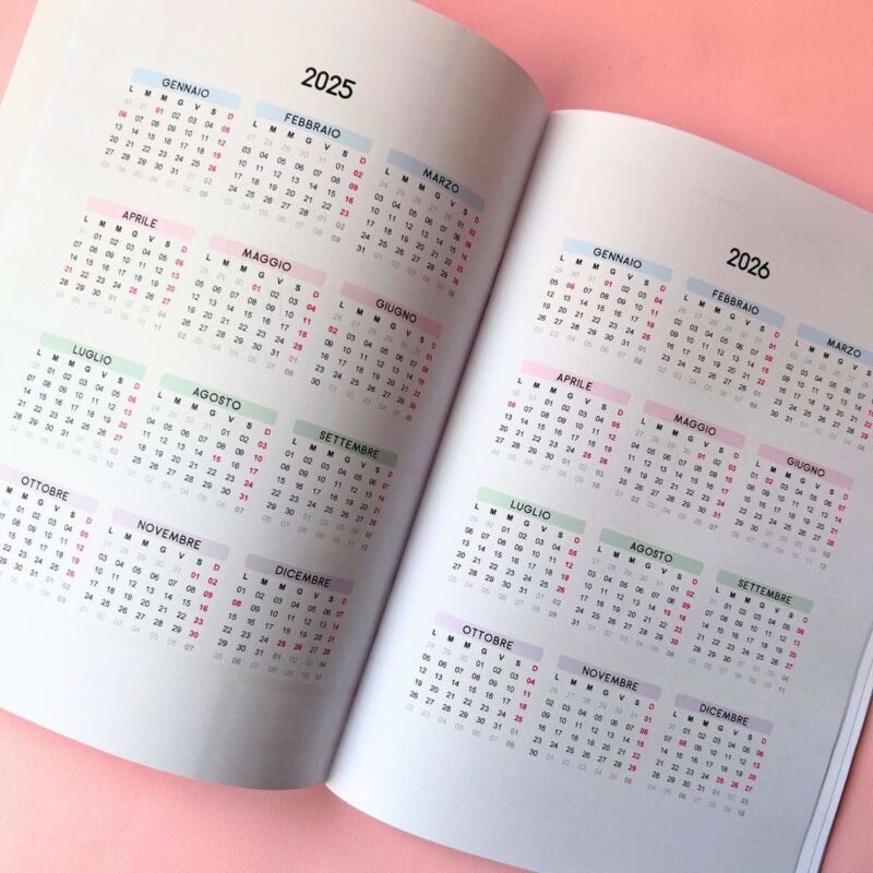 planner del docente 2025 2026 in A4