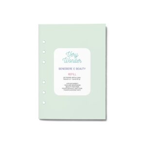 refill agenda A5 benessere e beauty