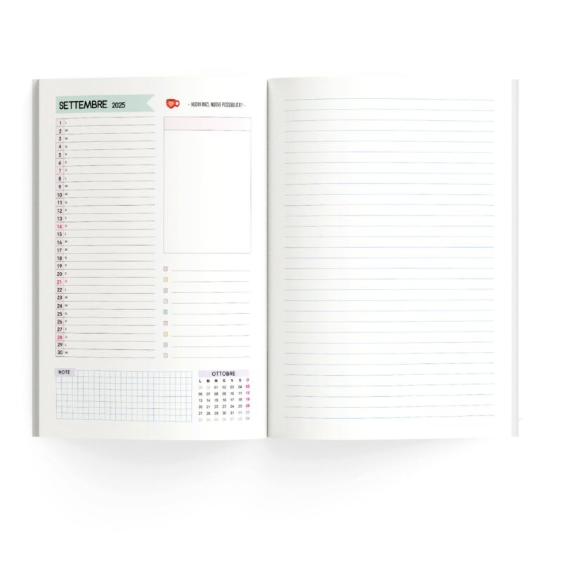 planner del docente 2025 2026 in A4